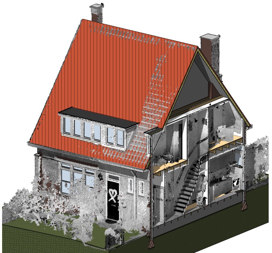 3D-laserscan i.c.m. Revit