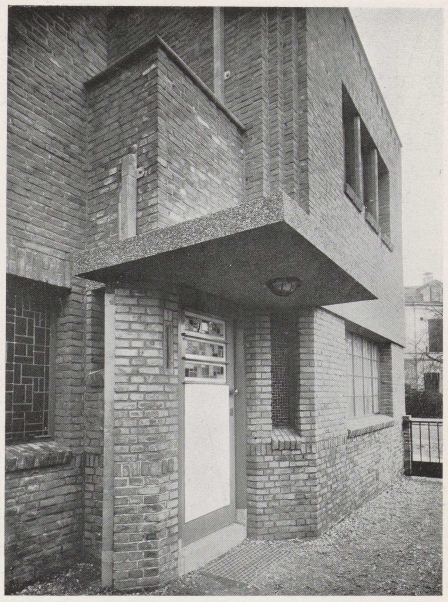 Historische voordeur van Parkweg 7 uit 1923, ontworpen door Herman van der Kloot Meijburg